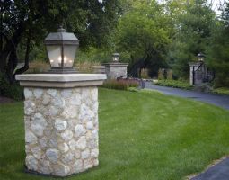 New Traditional Country Estate Exterior Lighting