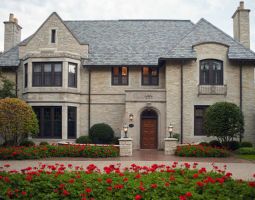 Outdoor Lanterns for 1920 Stone Tudor Residence