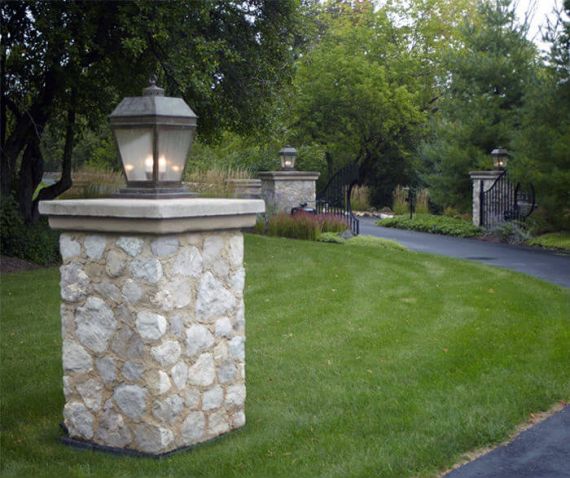 New Traditional Country Estate Exterior Lighting