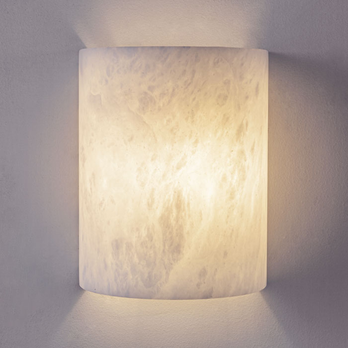 Cilindro™ 10 in. High Alabaster Wall Sconce