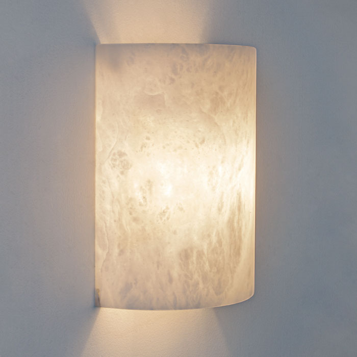 Cilindro™ 10 in. Modern Alabaster Wall Sconce