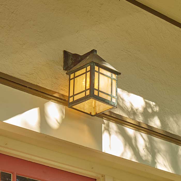 Bungalow Lantern™ 10 in. Wide Straight Arm Exterior Wall Light