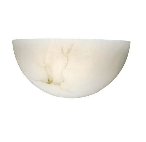 Empire™ 12 in. Wide Alabaster Wall Sconce