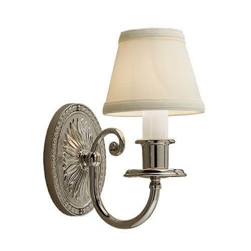 Provence™ One Light Curved Arm Sconce with electric candle