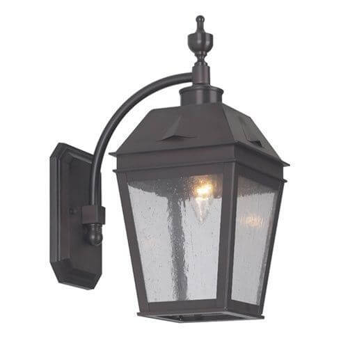 Georgian Lantern™ 6 in. Wide Curved Arm Exterior Wall Light