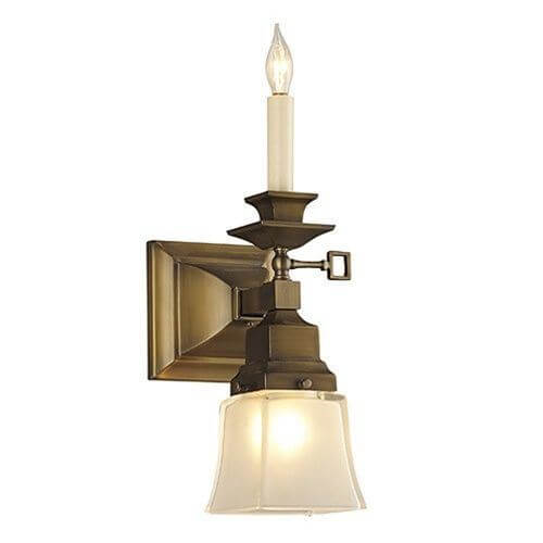Summit™ Two Light Gas-Electric Sconce with 2-1/4 in. shade holder & candle