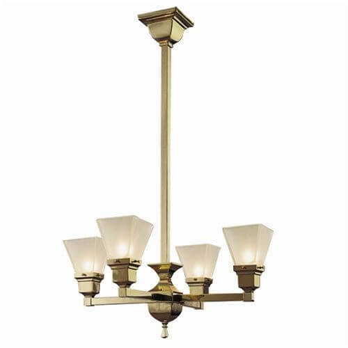 Oak Park™ Four Light Chandelier with 2-1/4 in. shade holders up