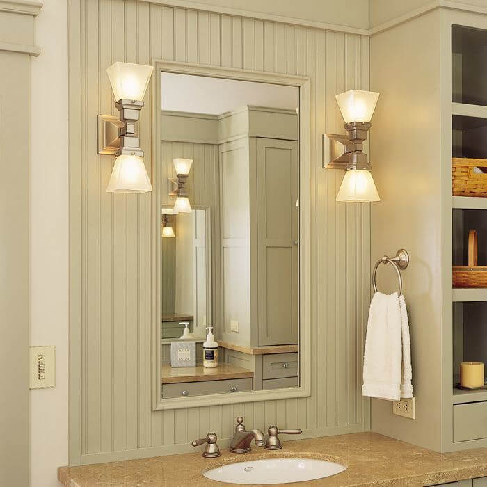 Oak Park™ Two Light Linear Sconce with 2-1/4 in. shade holders