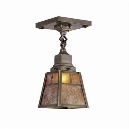 Nashota™ One Light Chain Link Ceiling Fixture with 2-1/4 in. shade holder