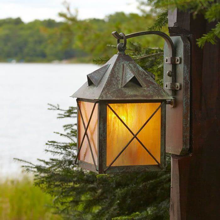 Stonehaven™ Lantern 8 in. Rustic Exterior Wall Light