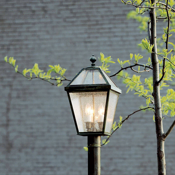 London™ Lantern 10 in. Wide Exterior Lantern Post Light