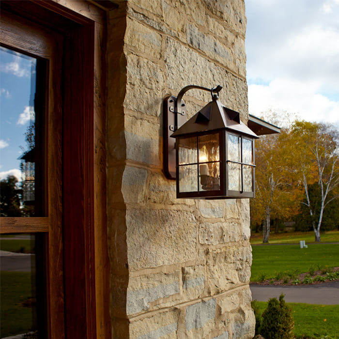 Stonehaven™ Lantern 10 in. Rustic Exterior Wall Light