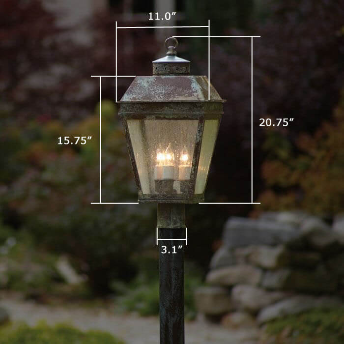 Provincial™ Lantern 11 in. American Neoclassical Style Post Light