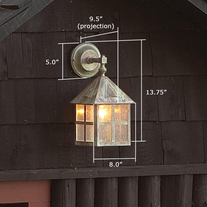 Cottage Lantern™ 8 in. Outdoor Hotel Light