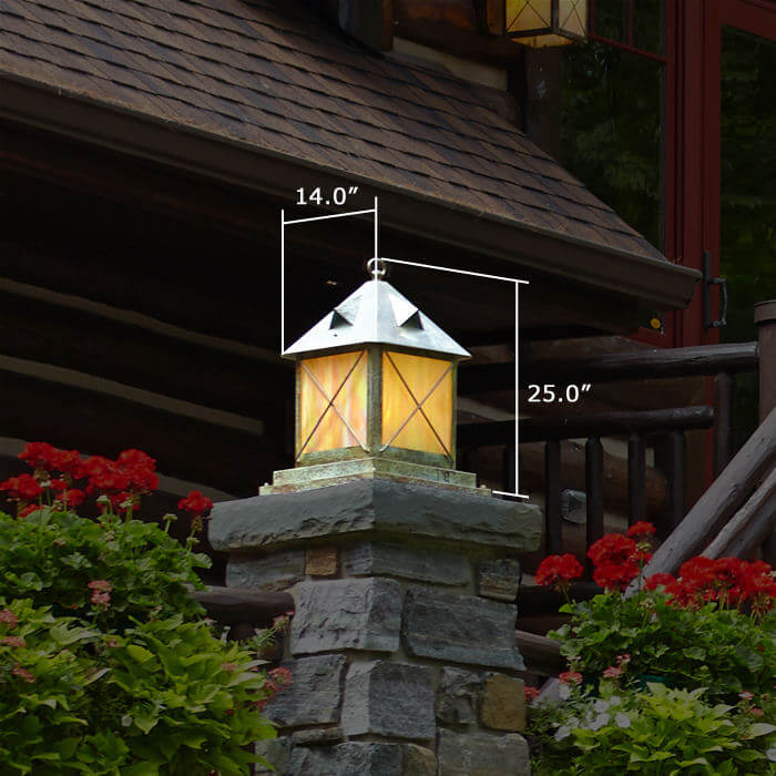 Stonehaven™ Lantern 14 in. Garden Pillar Light