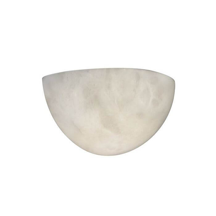 Empire™ 10 in. Wide Alabaster Wall Sconce