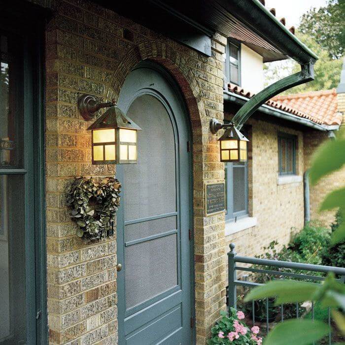Cottage Lantern™ 8 in. Wide Straight Arm Exterior Wall Light