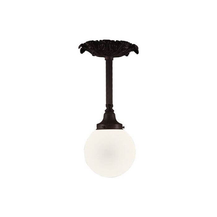 Newberry™ Exterior One Light Semi Flush Ceiling Fixture with 3-1/4 in. shade holder
