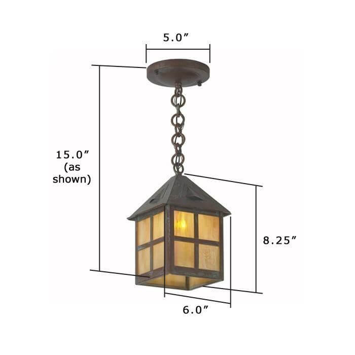 Cottage Lantern™ 6 in. Patio Pendant Light