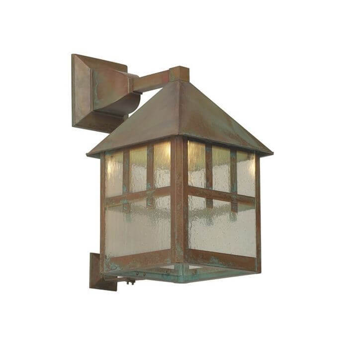 Bungalow™ Lantern 12 in. Wide Straight Arm Exterior Wall Light
