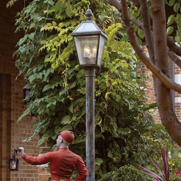 London™ Lantern 10 in. Wide Exterior Patio Post Light