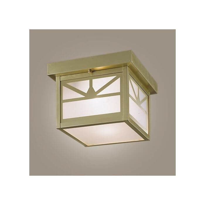 Sunrise Lantern™ 8 in. Wide Semi Flush Exterior Ceiling Light