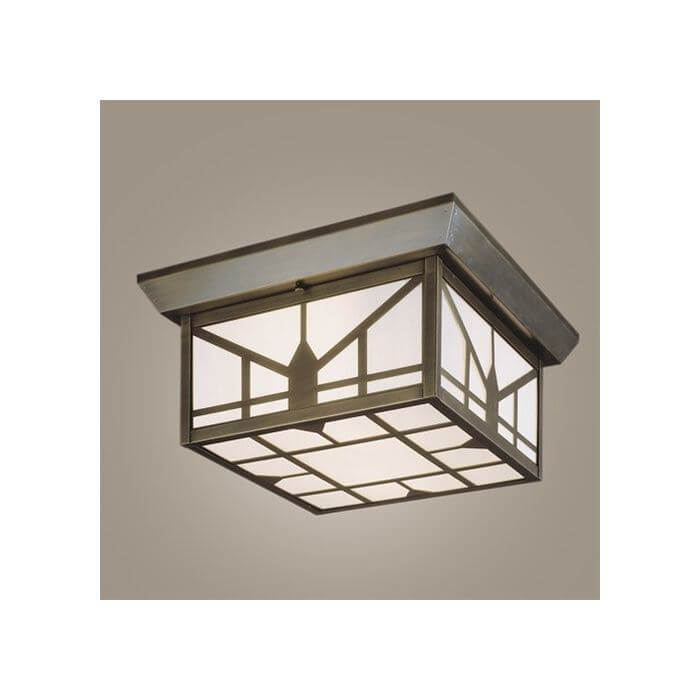 Sunrise Lantern™ 12 in. Wide Semi Flush Exterior Ceiling Light