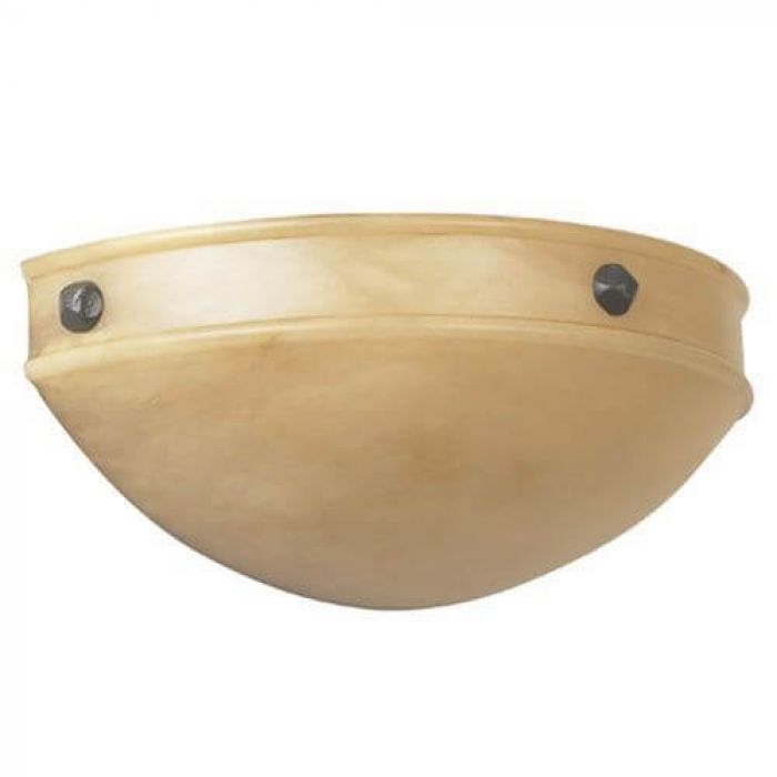 Tuscany Sconce™ 16 in. Wide Morris Ball Finials Alabaster Wall Sconce