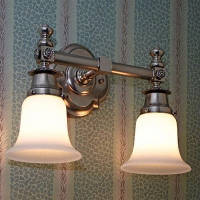 Montclair™ Two Light Straight Arm Sconce with 2-1/4 in. shade holders