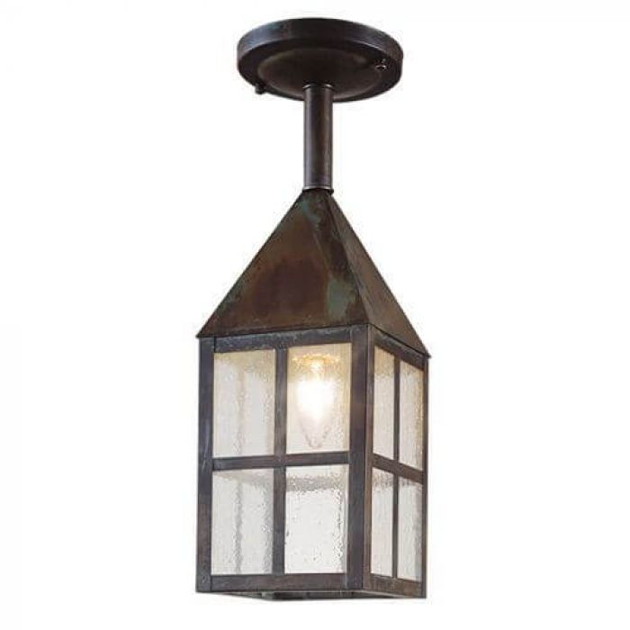 Carriage Lantern™ 6 in. Wide Solid Stem Exterior Pendant Light