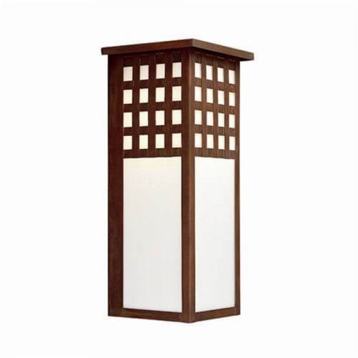 Castle Gate Lantern™ 7 in. Wide Flush Exterior Wall Light with Roof