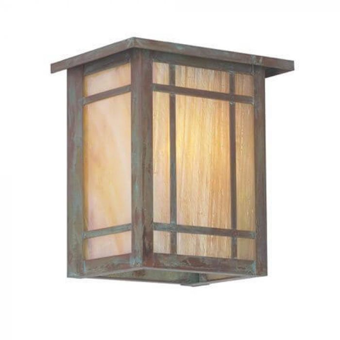 Chicago Lantern™ 7 in. Wide Flush Exterior Wall Light with Roof
