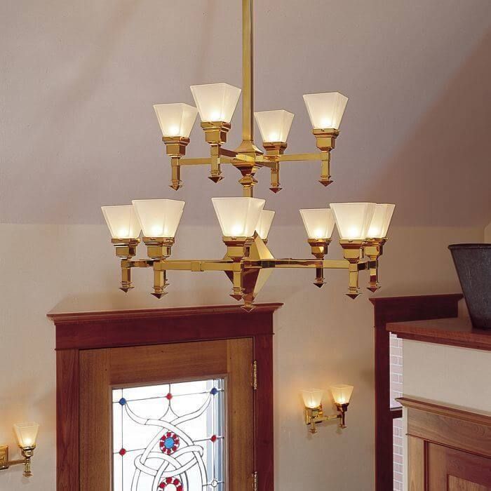 Wentworth™ Twelve Light Two Tier Chandelier with 2-1/4 in. shade holders
