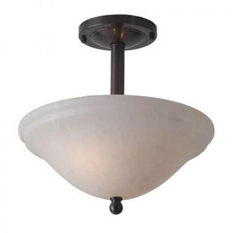 Navarra™ 12 in. Diam Single Stem Alabaster Pendant