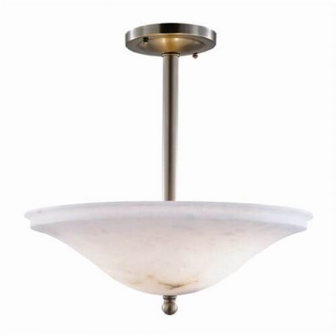 Navarra™ 16 in. Diam Single-Stem Alabaster Pendant