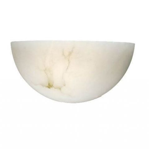 Empire™ 12 in. Wide Alabaster Wall Sconce