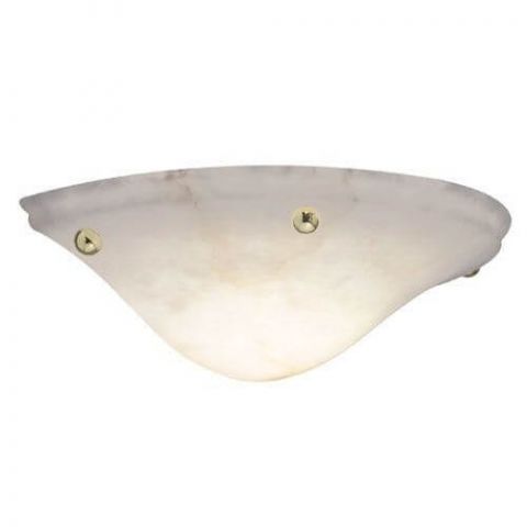 Navarra Sconce™ 16 in. Wide Ball Finials Alabaster Wall Sconce