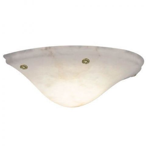 Navarra Sconce™ 16 in. Wide Ornate Rosettes Alabaster Wall Sconce