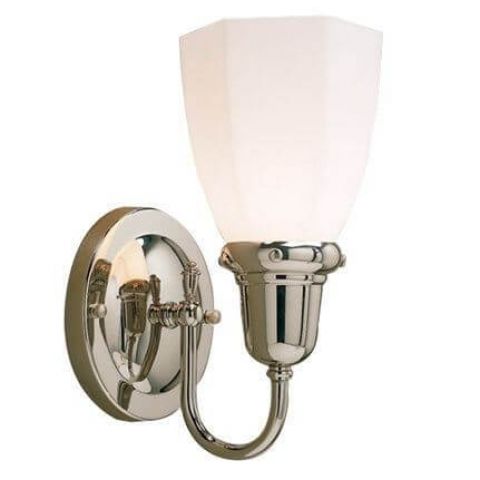 Retro™ One Light Curved Arm Sconce with 2-1/4 in. shade holder