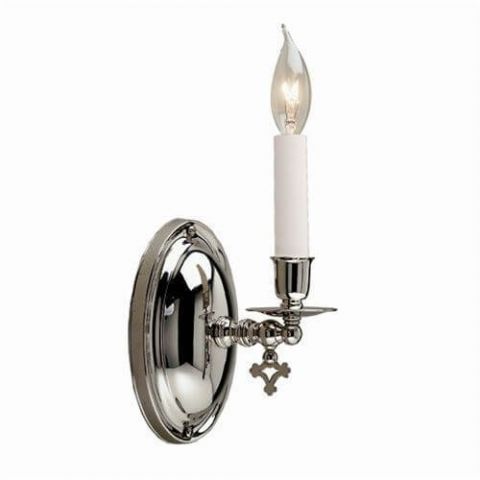 Glendale One Light Gas Key Sconce with electric candle
