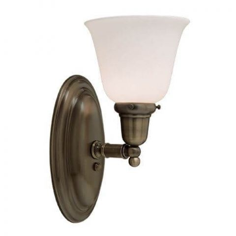 Canterbury™ One Light Straight Arm Sconce with 2-1/4 in. shade holder