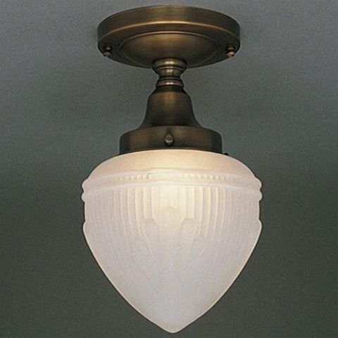 Retro™ One Light Flush Ceiling Fixture with 3-1/4 in. shade holder