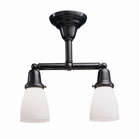 Shoreland™ Two Light Flush Ceiling Fixture with 2-1/4 in. shade holders