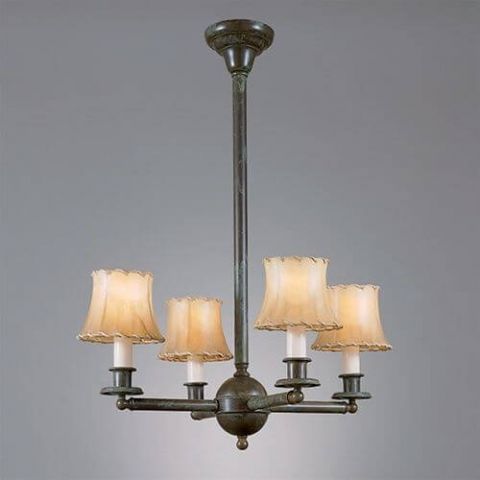 Shoreland™ Four Light Chandelier with electric candles