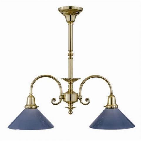Provence™ Two Light Chandelier with 2-1/4 in. shade holders down