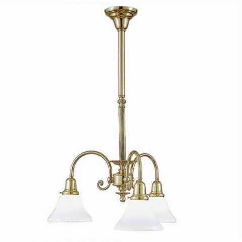 Provence™ Three Light Chandelier with 2-1/4 in. shade holders down