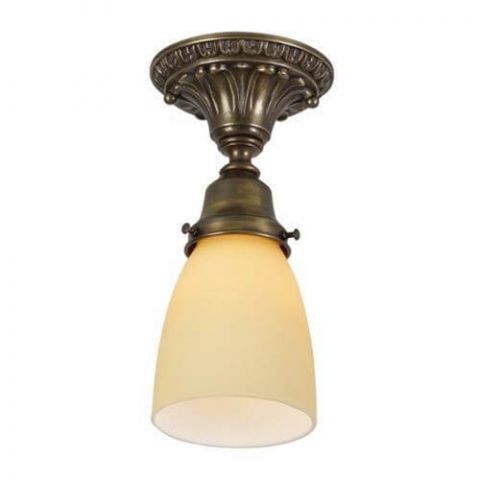 Saint Tropez™ One Light Flush Ceiling Fixture with 2-1/4 in. shade holder