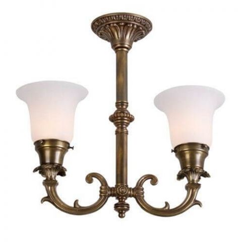 Saint Tropez™ Two Light Pendant with 2-1/4 in. shade holders up