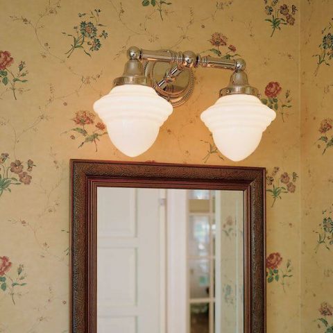Carlton™ Two Light Straight Arm Sconce with 3-1/4 in. shade holders