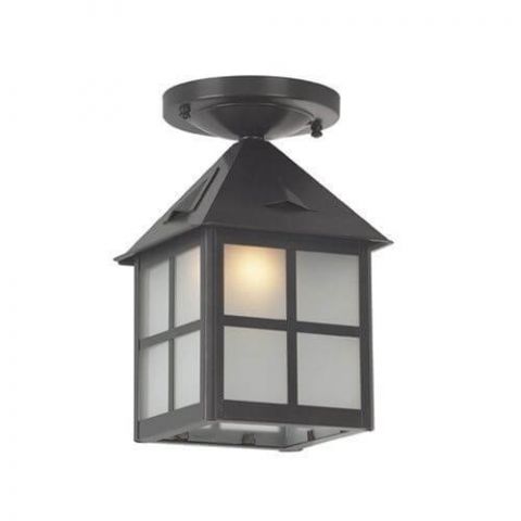 Cottage Lantern™ 6 in. Wide Semi Flush Exterior Ceiling Light
